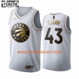 Maillot NBA Toronto Raptors Pascal Siakam 43 Nike 2019-20 Blanc Golden Edition Swingman - Enfant